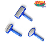 Plush Puppy Professional Slicker Brush Soft & Compact Longpin & Mini 1pc