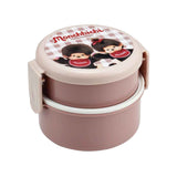 Monchhichi Round 2-Tier Lunch Box (with Fork)
